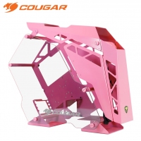 骨伽（COUGAR） 征服者台式机箱游戏水冷侧透异型主机箱 大征服者 粉色