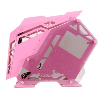 骨伽（COUGAR） 征服者台式机箱游戏水冷侧透异型主机箱 大征服者 粉色