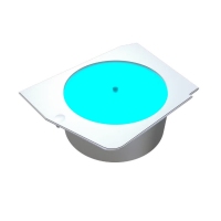 骨伽 星舰FV270海景房发光旋转台手办专用 白色