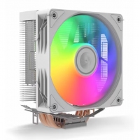 天极风 S50 白色 炫彩版 四铜管CPU散热器 支持双平台