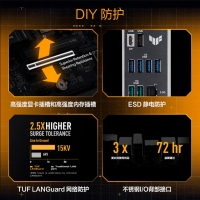  华硕TUF GAMING B860M-PLUS WIFI重炮手主板 支持 CPU 245KF/230/225 (Intel B860/LGA 1851）