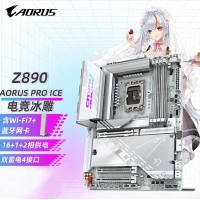 技嘉（GIGABYTE）电竞冰雕Z890 AORUS PRO ICE DDR5主板 支持CPU Ultra U9-285K