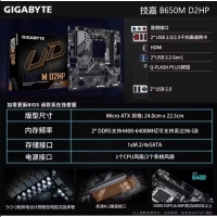 技嘉（GIGABYTE） B650M D2HP 超耐久 主板 支持AMD 7000系列