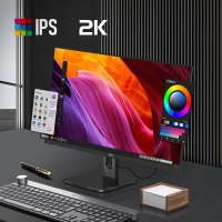 AOC 27寸 Q27P10 2K高清 IPS广视角 100HZ 快拆旋转升降支架 家用 办公 液晶电脑显示器