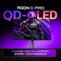 AOC 爱攻27寸 AG276QKD2K OLED 10Bit 240Hz 0.03ms HDR400硬件低蓝光 内置音箱