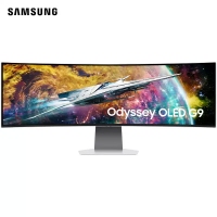 三星 49寸曲面 S49DG932SC 新OLED 5K 240Hz 0.03MS 内置音箱 带鱼屏显示器